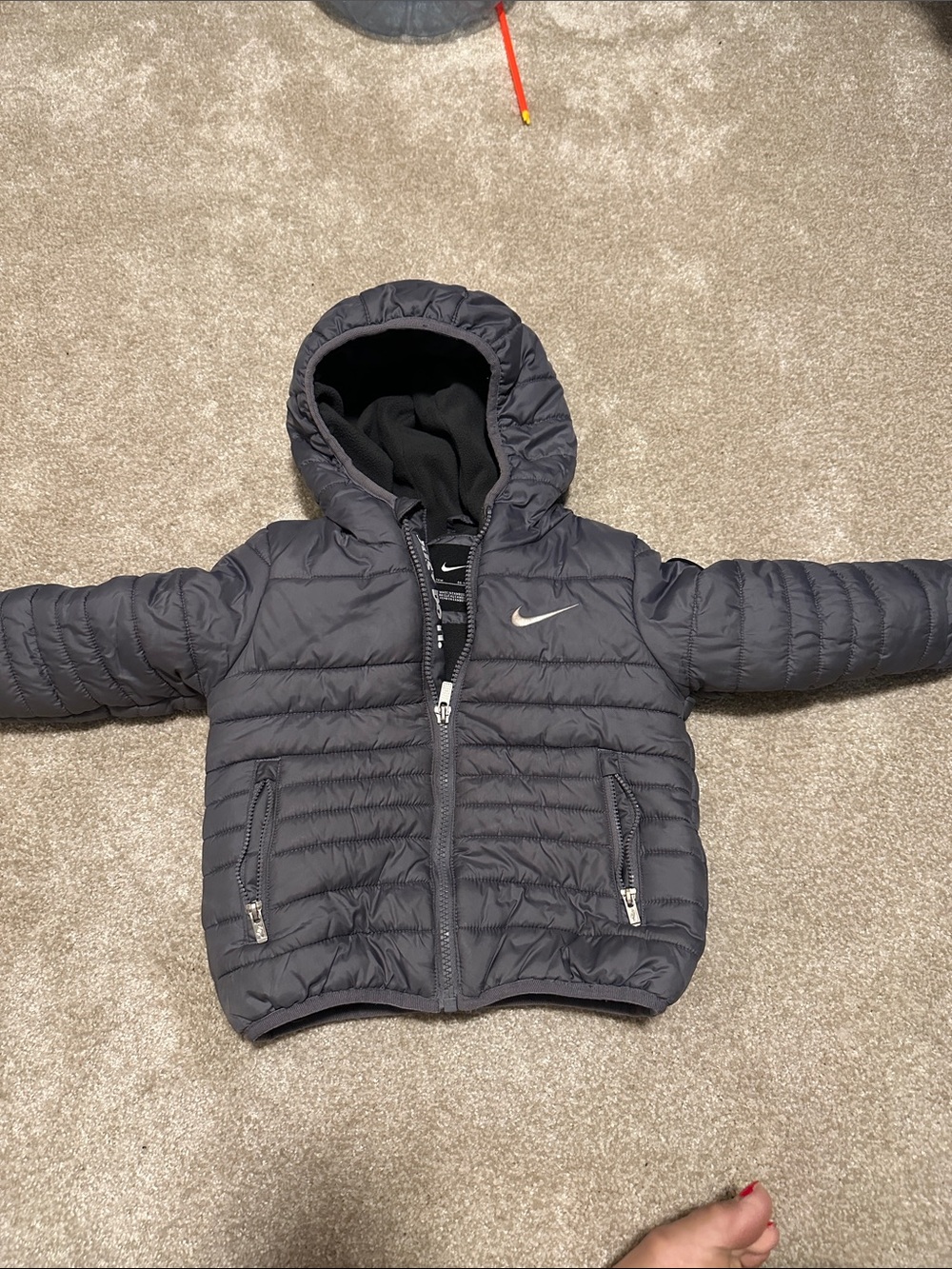 Nike Gray Hooded Jacket (24m)